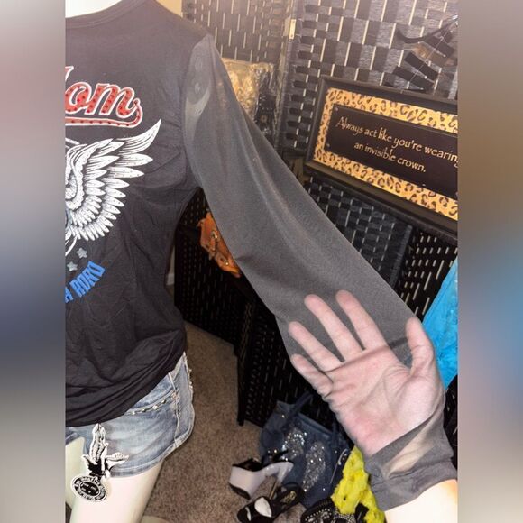 Liberty Wear Route 66 Mesh LS Foil Top - Picture 5 of 5